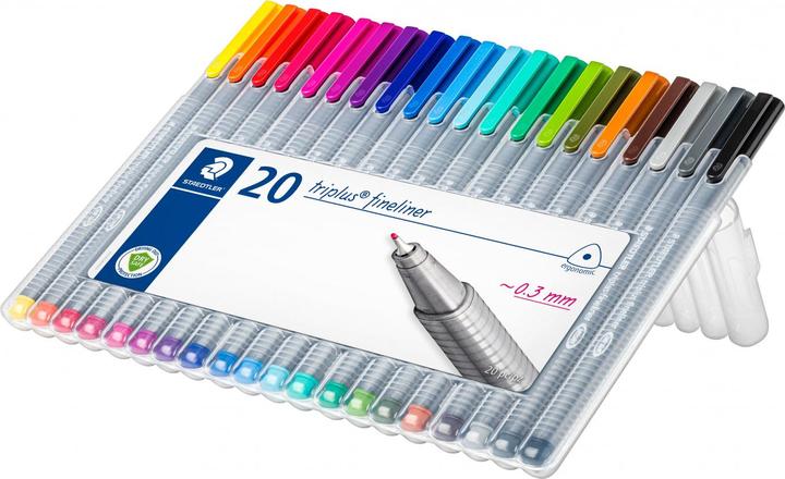 Produktbild Staedtler Triplus Fineliner (Mehrfarbig, 20 x)