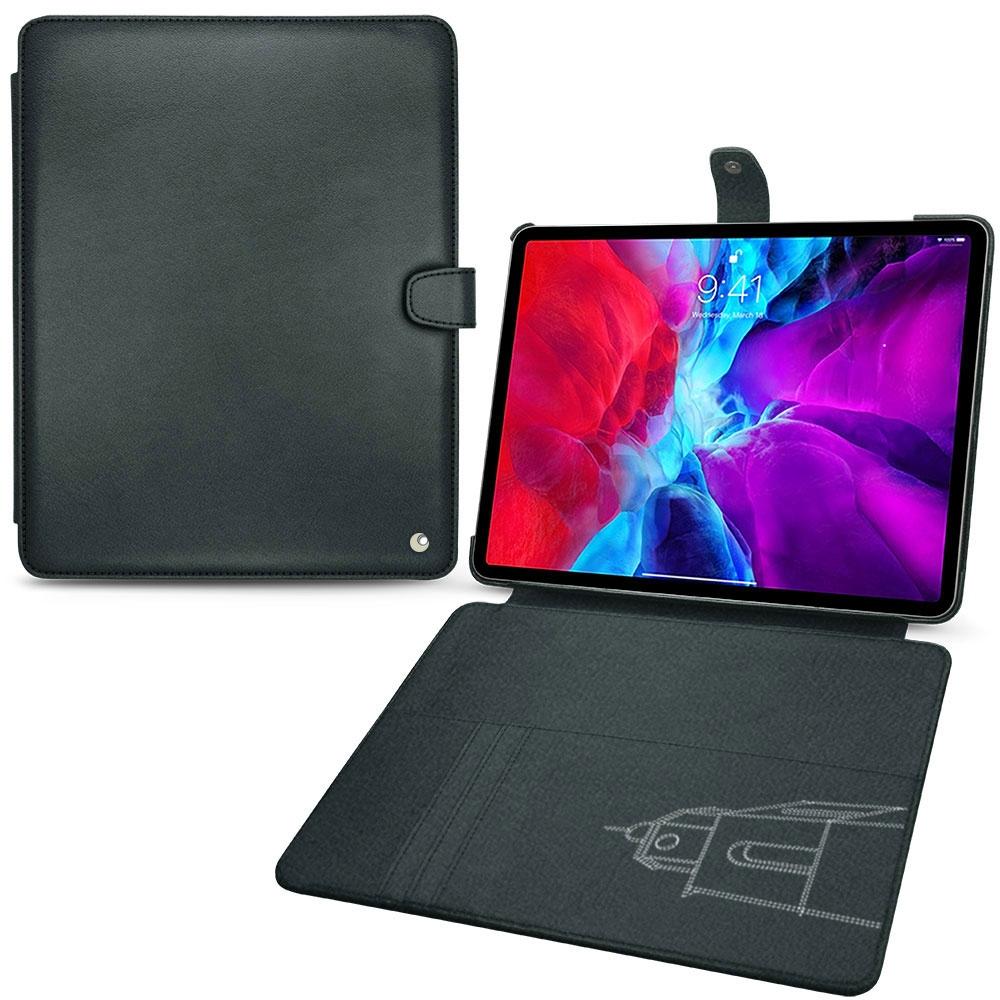 Noreve Lederschutzhülle Wallet (iPad Pro 12.9 2020 (4. Gen)), Tablet Hülle, Blau
