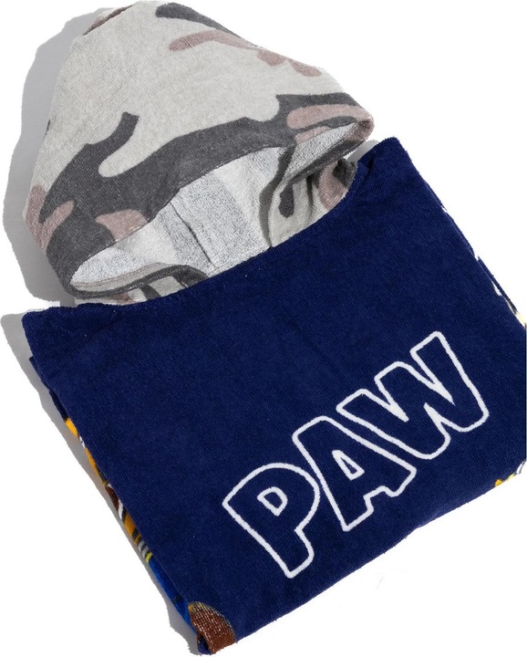 Immagine prodotto Paw Patrol Asciugamano con cappuccio mimetico per bambini/ragazzi