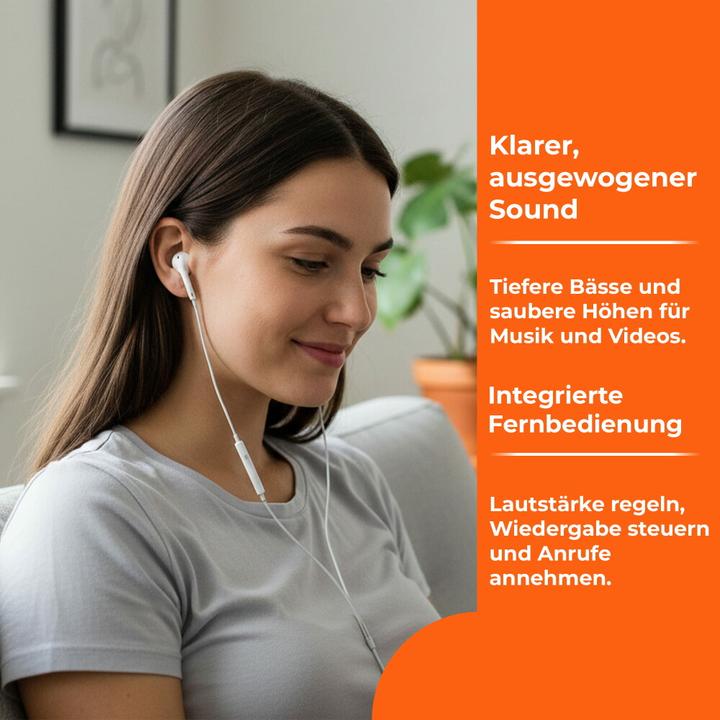 Actual product image - EarPods (Lightning Anschluss) (No noise cancellation, Cable)