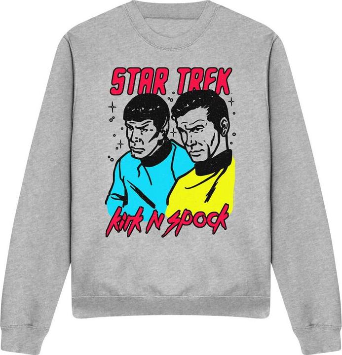 Actual product image Unisex Adult Kirk & Spock Sweatshirt (S)