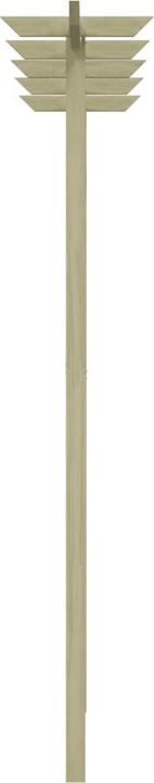 Actual product image vidaXL Garden pergola 200x40x205 cm wood (200 cm, 40 cm)