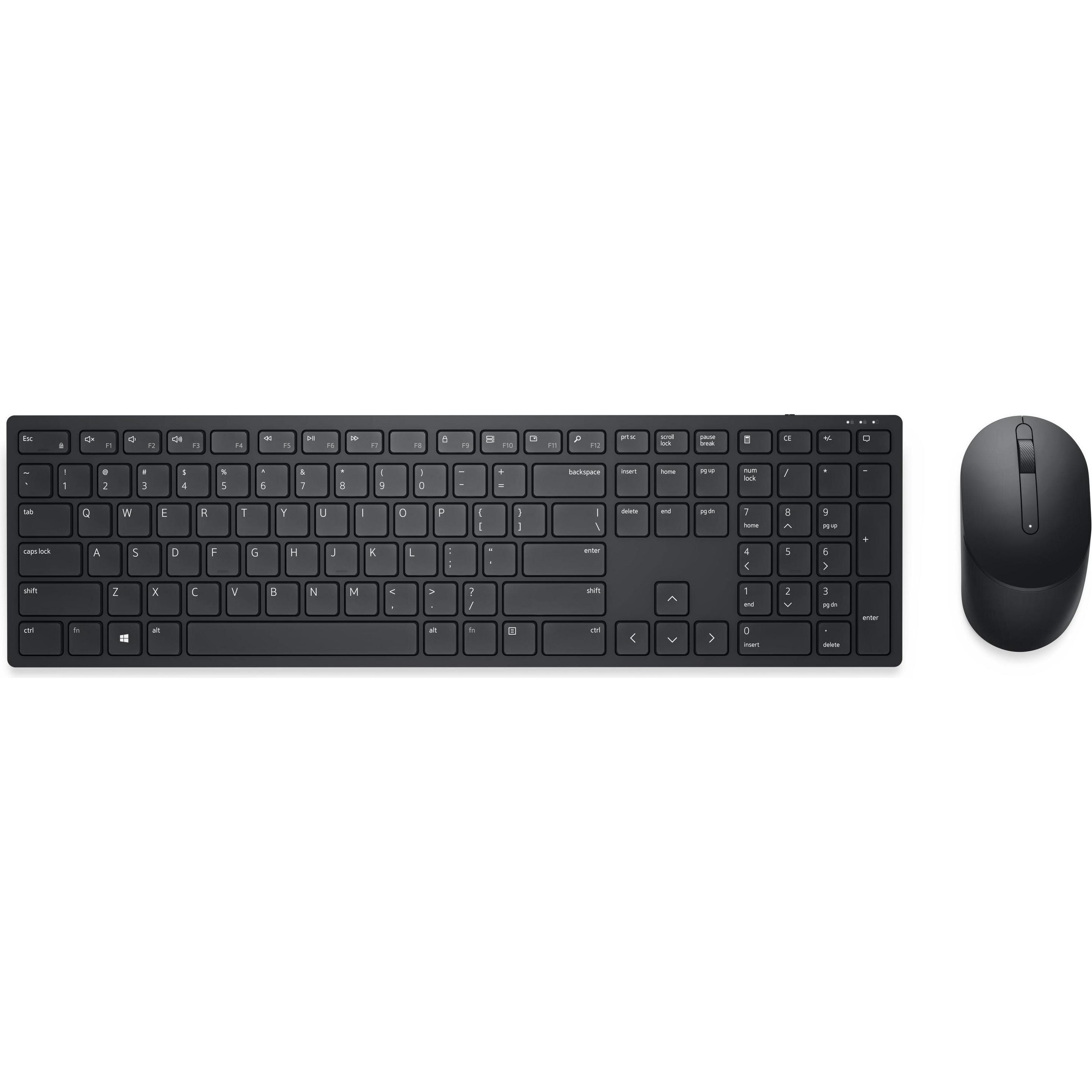 Dell Pro KM5221W (US, Kabellos), Tastatur, Schwarz