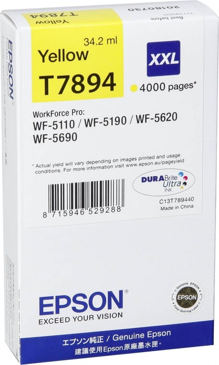 Actual product image Epson T7894 DuraBrite Ultra (Y)