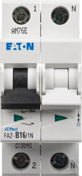 Produktbild Eaton Electric GmbH Leitungsschutzschalter FAZ-B16/1N