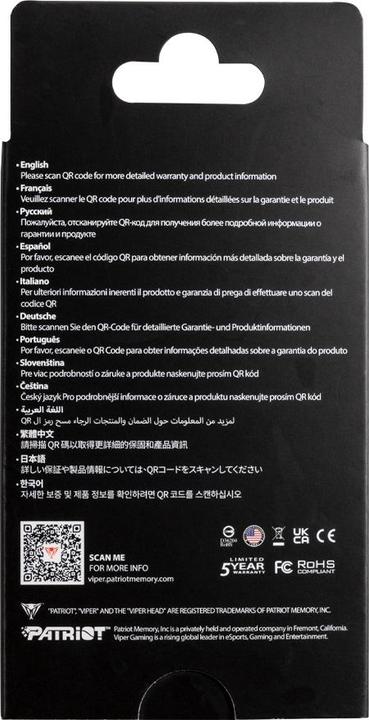 Produktbild Patriot Viper PV553 (2000 GB, M.2, M.2 2280)