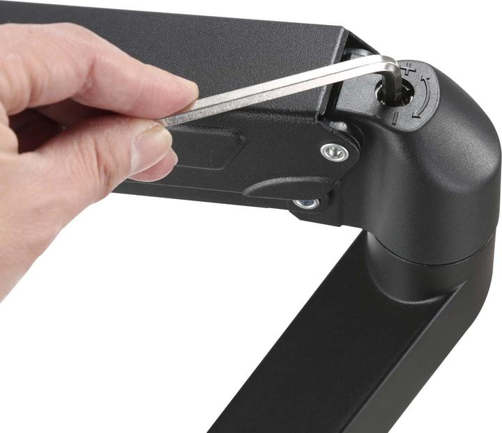 Produktbild Wiltec Doppel Monitorhalterung Gasdruckfeder 2 Monitore 17-27" Tischhalter VESA (Tisch, 27")