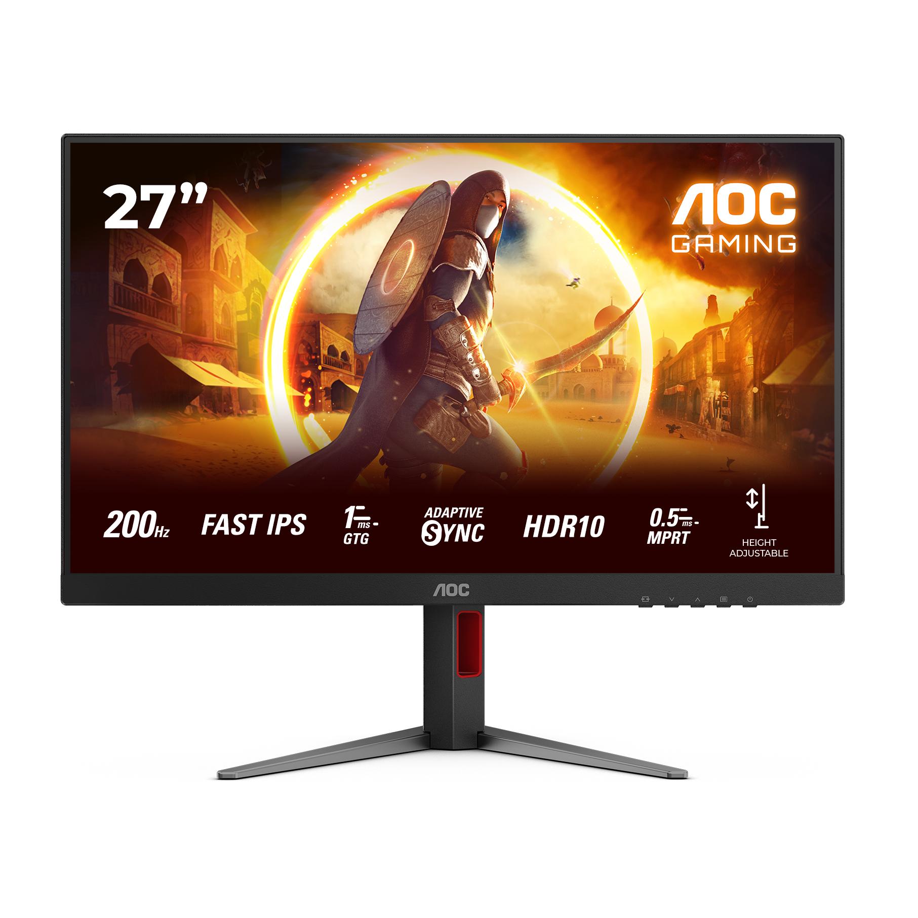 AOC 27G4HA (1920 x 1080 Pixel, 27"), Monitor, Rot, Schwarz