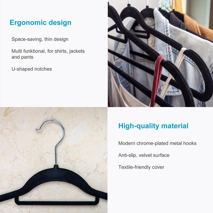 Produktbild Intirilife Platzsparende Kleiderbügel 50 Stück (50x)