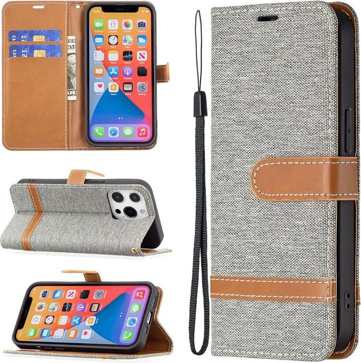 Produktbild König Design Hülle Handy Schutz für Apple iPhone 13 Pro Max Case Cover Tasche Etuis Grau Neu (Apple iPhone 13 Pro Max)
