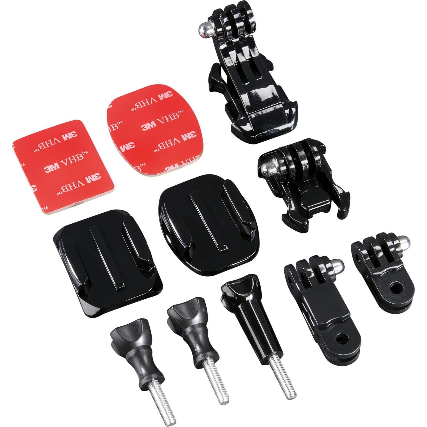 Hama Braccio girevole con set di tamponi adesivi GoPro, Accessori action cam, Nero