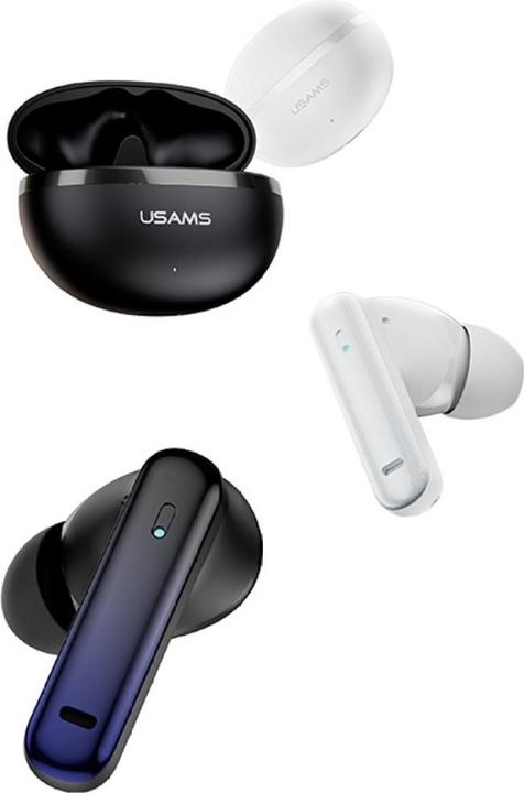 Produktbild Usams Earphones Bluetooth Echo E02 TWS ANC+ENC wireless black (ANC, 4 h, Kabellos)