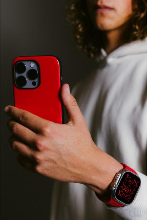 Immagine prodotto Nomad Custodia Sport iPhone 15 Pro Night Watch Rosso (Apple iPhone 15 Pro)