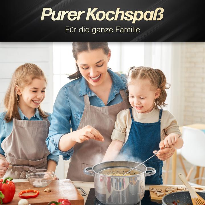 Produktbild Beyond Edelstahl 24cm mit Glasdeckel & herausnehmbarem Siebeinsatz (Kochtopf, Edelstahl)