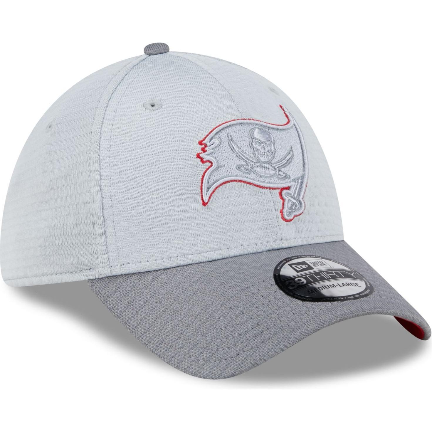 Thumbnail - New Era, Herren, Cap, 39Thirty Cap TRAINING 2024 Tampa Bay Buccaneers - S/, Grau, (M)