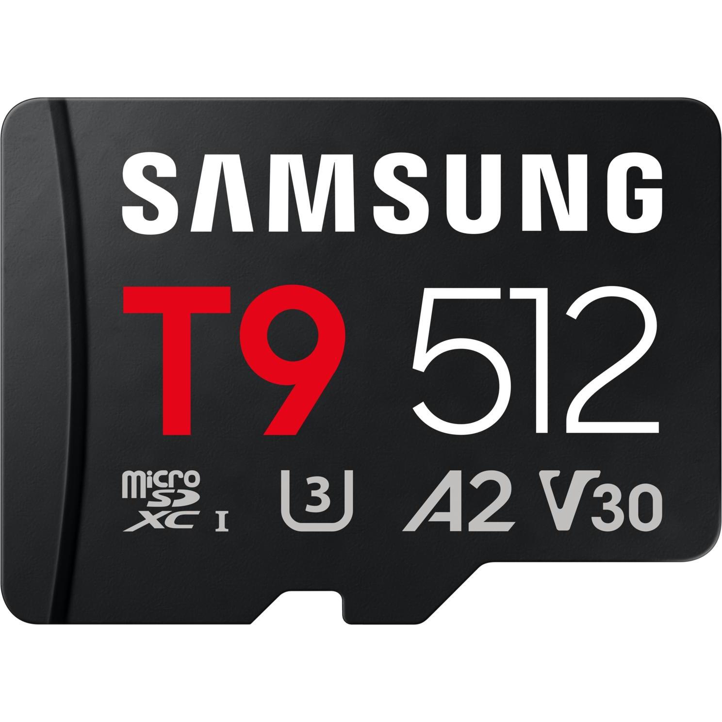 Samsung SD MicroSD Card 512GB SDXC T9 (2026) Reader retail (512 GB, microSDXC, SDXC), Scheda di memoria