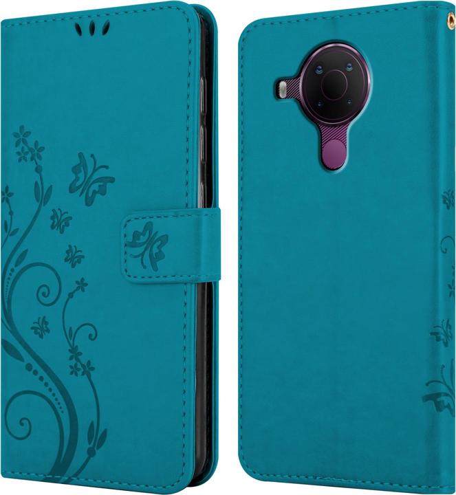 Produktbild Cadorabo Flower Book Hülle (Nokia 5.4)