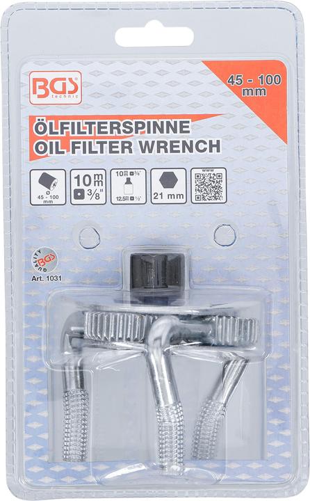 Produktbild BGS Ölfilterspinne, 3-armig für Ölfilter Ø 60 - 100 mm