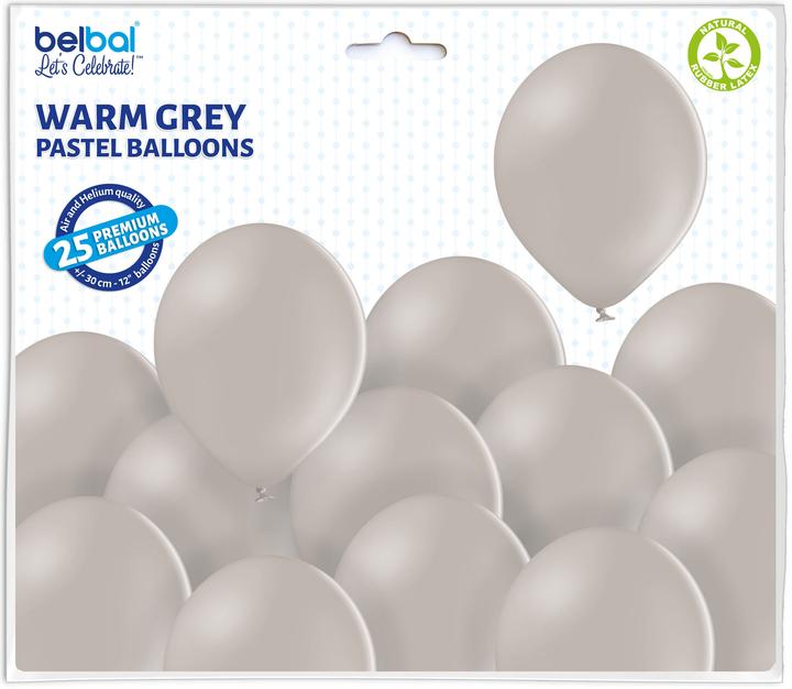 Image du produit Belbal Ballons écologiques gris chaud 25 pièces (25 x)