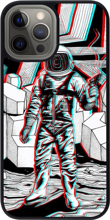 Image du produit PhoneLook Coque Silicone rigide noir Anaglyph Astronaut (Apple iPhone 12 Pro Max)