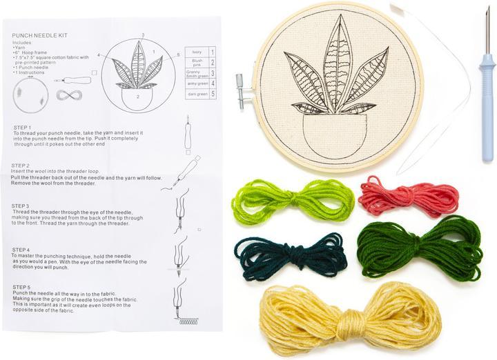 Actual product image Kikkerland Punch Needle Plant