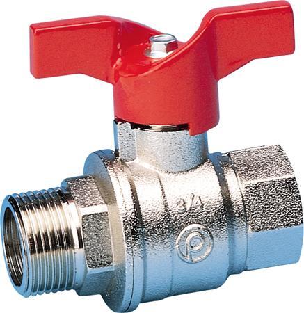 Produktbild Pettinaroli Kugelhahn 3/4" Muffe/Nippel mit T-Griff