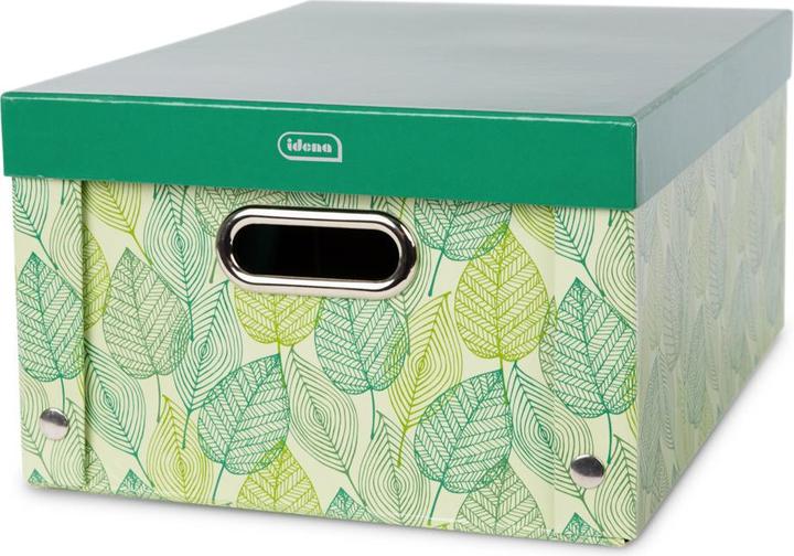 Actual product image Idena Storage box foldable green 37.5x28x18cm