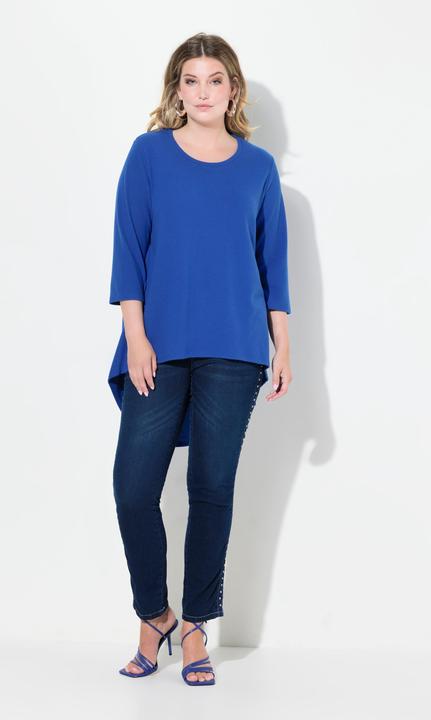 Actual product image Miamoda Sweater with rounded hem and 3/4 sleeves (50, 52)