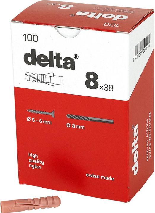Actual product image Delta nylon dowels