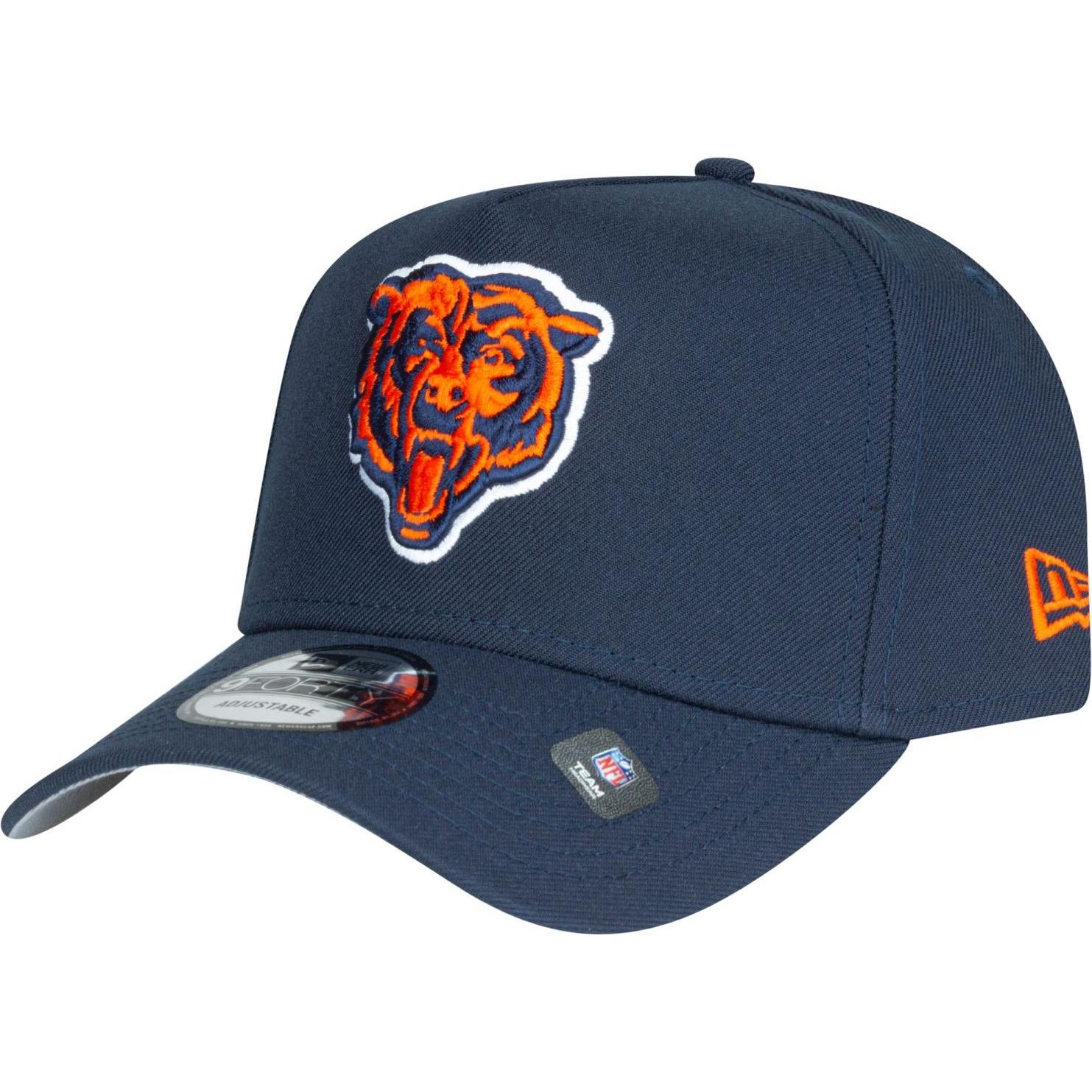 New Era, Herren, Cap, 9Forty A-Frame Cap - Chicago Bears Head Navy, Blau, (One Size)