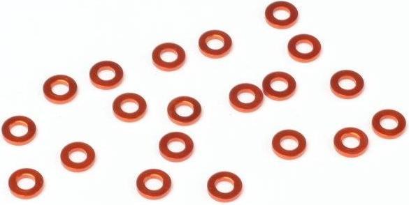 Actual product image HB ALUMINIUM DISC 3x6x1.0mm (ORANGE/20ST)