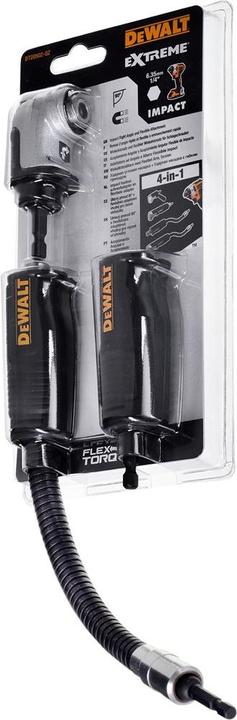 Actual product image DeWalt 18 Volt cordless drill / with 3 x 5Ah + angle drill attachment DT20502 (Rechargeable battery operated)