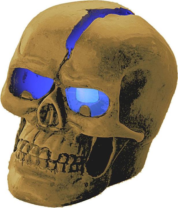 Image du produit Lunartec Lampe crâne "Crackhead