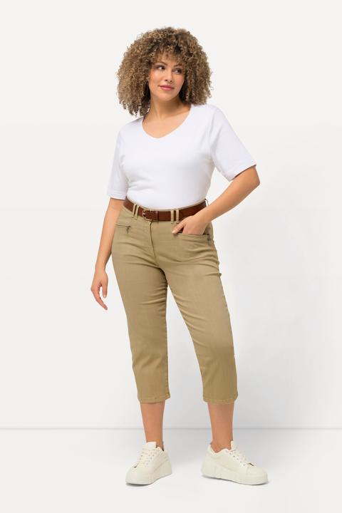 Produktbild Ulla Popken 7/8-Stretchhose Mony, Zipptaschen, Stretchkomfort (44)