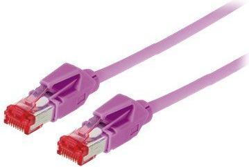 Image du produit Tecline Câble de raccordement S/FTP, PiMF, Cat 6, eric violet, 0,3 m sans halogène, avec câble Draka et (S/FTP, CAT6, 0.30 m)