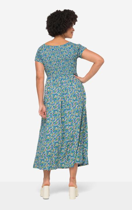 Produktbild Angel of Style Jersey-Maxikleid, Alloverdruck, gesmokte Büste, Halbarm (52)