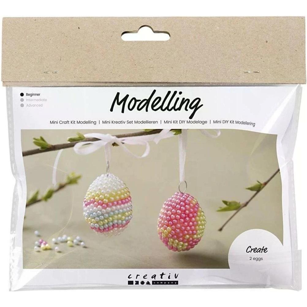 Creativ Company Modellier-Set Ostereier Pastellfarben