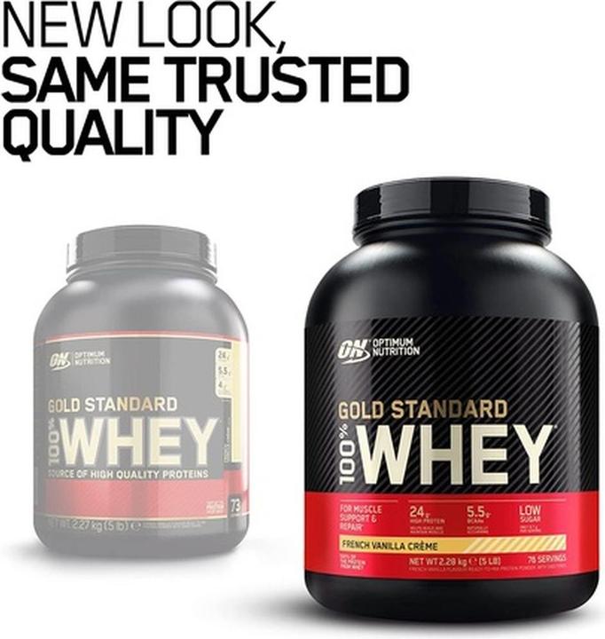 Produktbild Optimum Nutrition 100% Whey Gold Standard (French Vanilla Cream, 1 x, 2273 g)