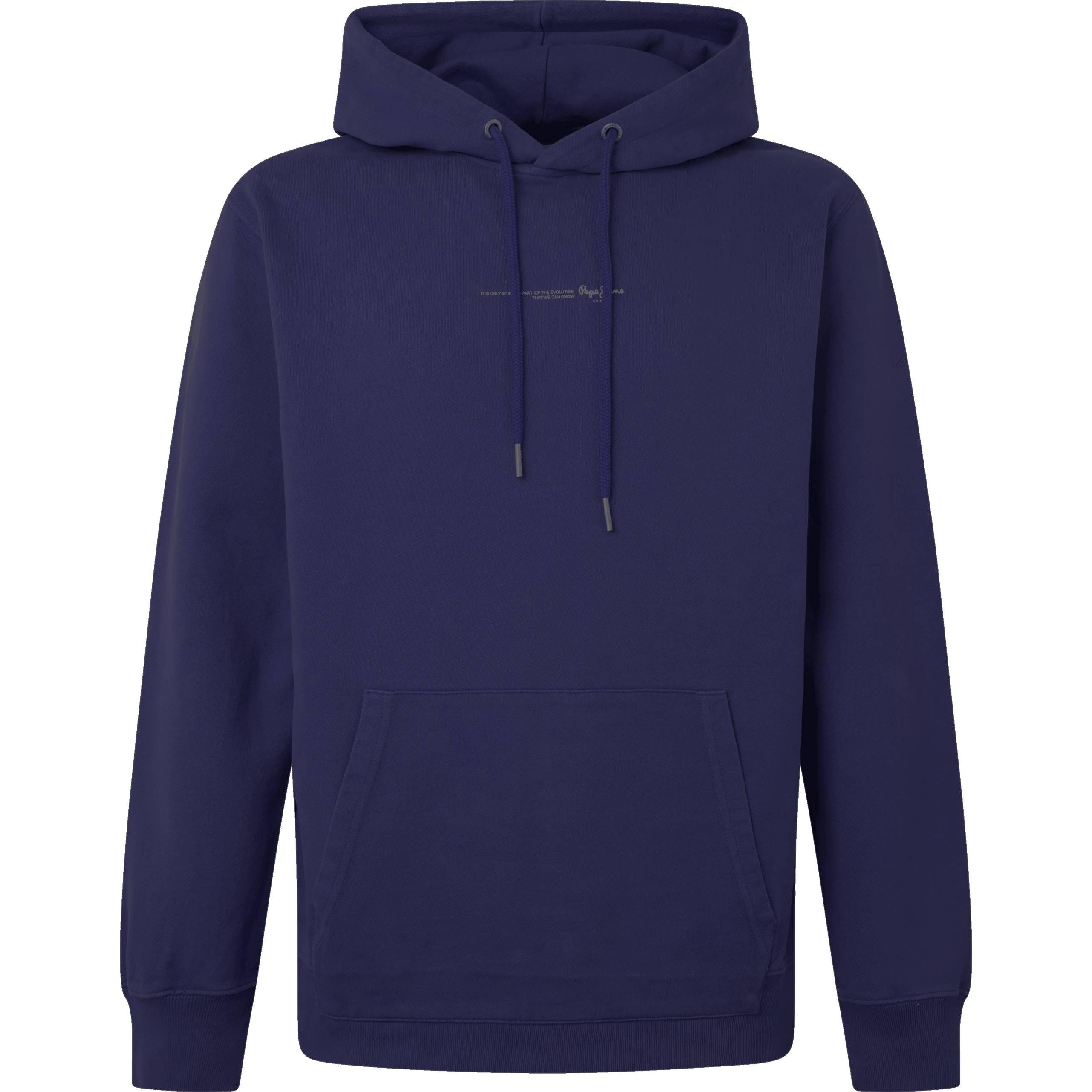 Pepe Jeans, Herren, Pullover, Sweatshirt Casual Bequem sitzend DAVID HOODIE - 16983, Blau, (S)