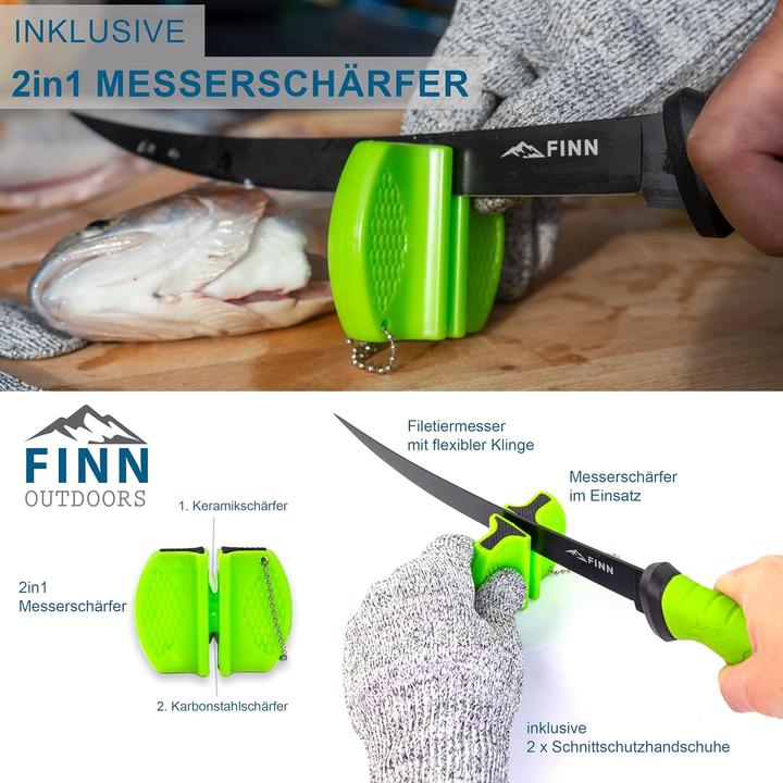 Produktbild FINN Outdoors Filetiermesser-Set (20.50 cm)