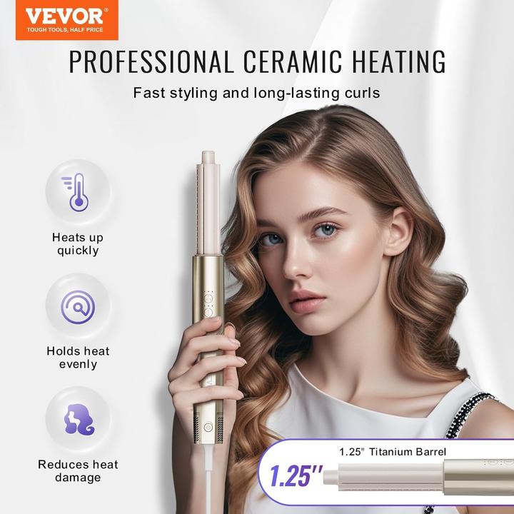 Actual product image Vevor Curling Iron Set