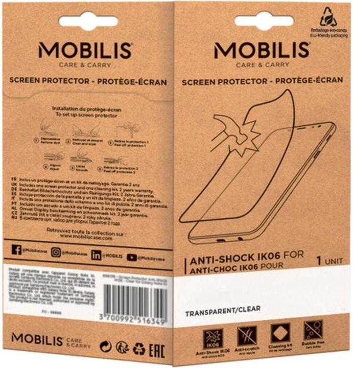Produktbild Mobilis Screen Protec. Anti-Shock Ik06 (1 Stk., Samsung Galaxy XCover 6 Pro, Samsung Galaxy Xcover 7)