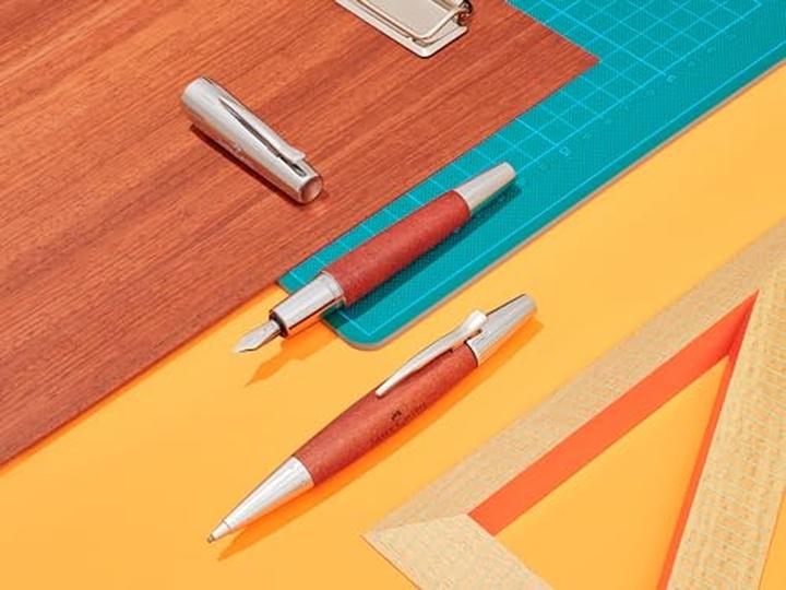 Image du produit Faber-Castell e-motion bois de remplissage (Argent, Bois)