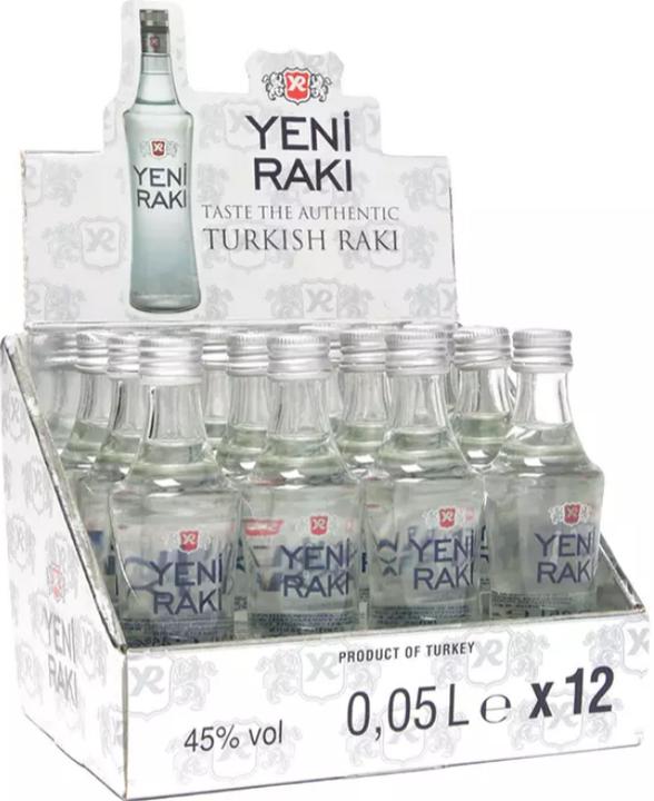 Yeni Raki Schnapps MINIATURE Scatola da 5 cl / (12 x 5 cl)