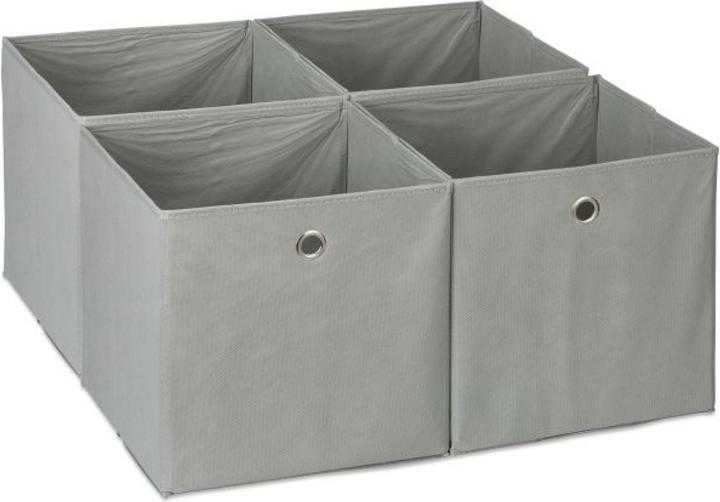Produktbild Relaxdays 4x Aufbewahrungsbox (30 x 30 x 30 cm, 26 l)