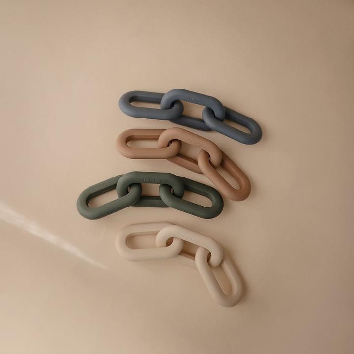 Actual product image Mushie Silicone teething ring Natural (3 Months)