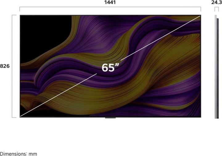 Actual product image LG OLED65G57LW (65", G5, OLED, 4K, 2025)
