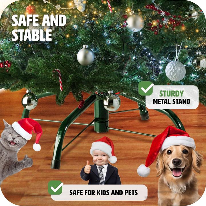 Produktbild tectake Künstlicher Weihnachtsbaum (140 cm)