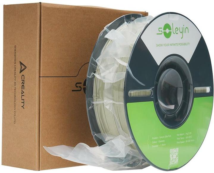 Actual product image Creality Filament Soleyin Ultra-PLA Grün 1.75 mm 1.29 kg (PLA, 1.75 mm, 1290 g, Green)