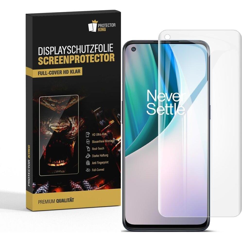 Protectorking 2x Premium Displayschutzfolie 3D KLAR (2 Stück, OnePlus Nord N10), Smartphone Schutzfolie